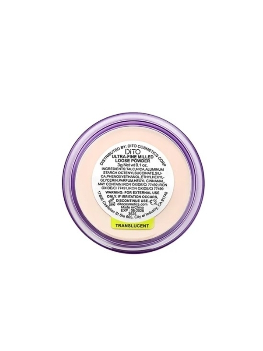 Dito Loose Setting Powder — Translucent Finish - Picture 6 of 6